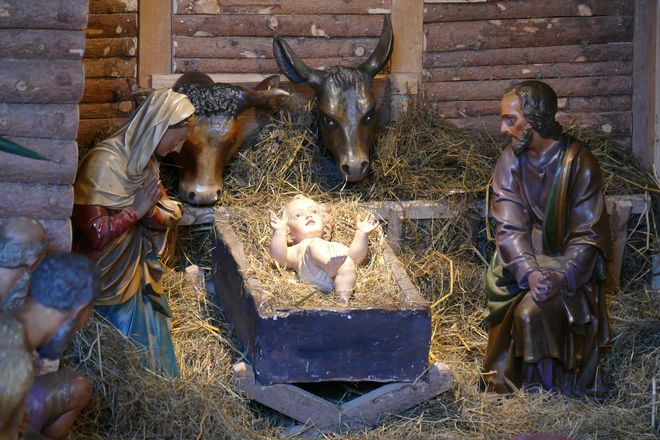 Weihnachtskrippe im Dom zu Fritzlar